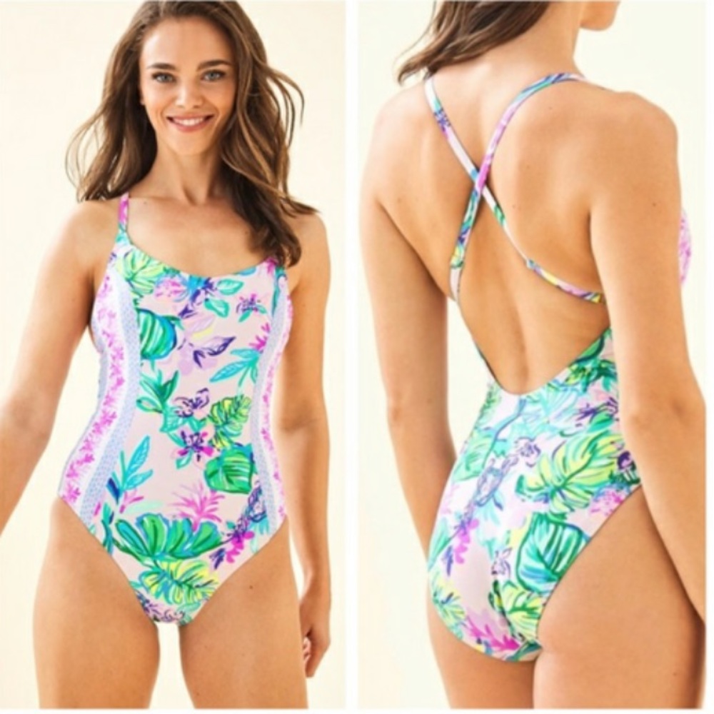 Lilly Pulitzer Azalea One-Piece Swimsuit Size 8
